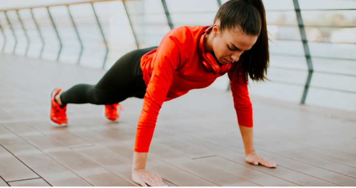 Exercice gainage : Gainage planche 